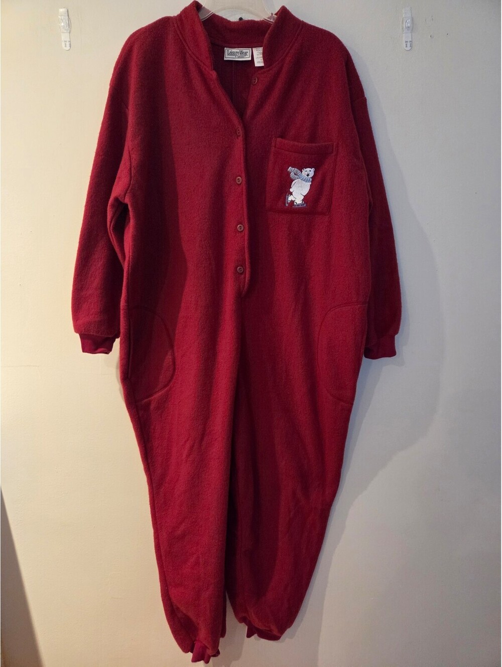 Leisure Wear by Adonna Women's Red Vintage Onesie